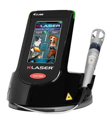 K-Laser Cube 4 model Class IV therapeutic laser for veterinary practices